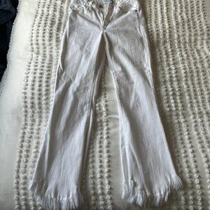 Just Black Denim White Flare Jeans